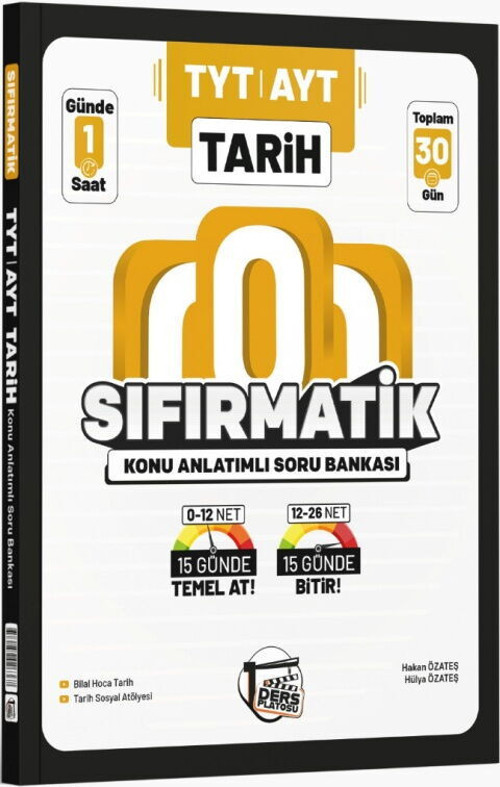 D.Platosu Tyt Ayt Sıfırmatik K.A. Kamp Tarih (Güncel Müfredat)2027 Müfredata Uygun