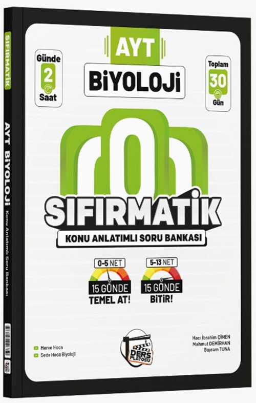 D.Platosu Yks Ayt Sıfırmatik K.A. Kamp Biyoloj (Güncel Müfredat)2027 Müfredata Uygun