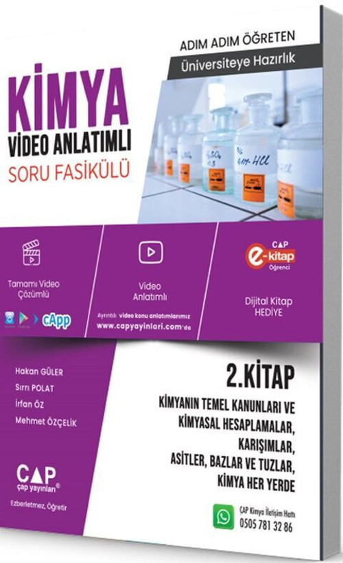 Üniv. Haz Kimya Ka-Sb Bilimi 1.Kitap - (Güncel Müfredat)2027 Müfredata Uygun