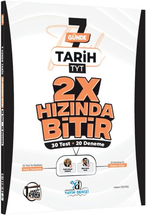 Ydenizi Tyt 2X Hızında Bitir Tarih(Güncel Müfredat)2027 Müfredata Uygun