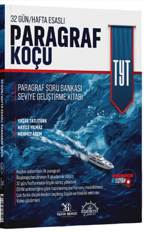 Edebiyat Denizi Tyt Soru Bankası Paragraf Koçu (Güncel Müfredat)2027 Müfredata Uygun