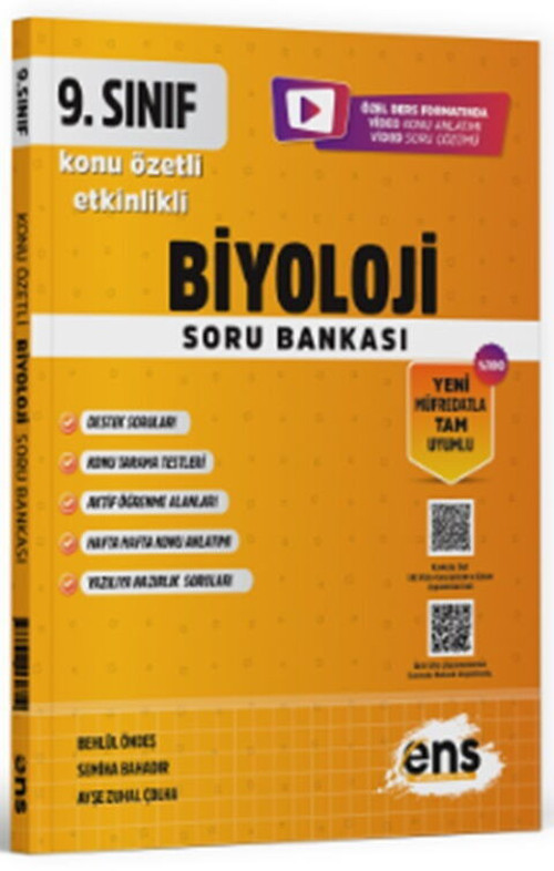 Ens 09.Sınıf Etkinlikli Kös Biyoloji (Güncel Müfredat)2027 Müfredata Uygun