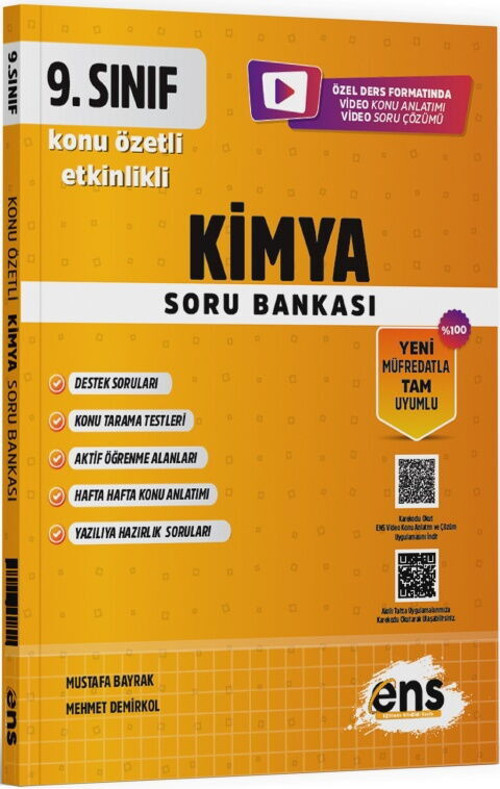 Ens 09.Sınıf Etkinlikli Kös Kimya (Güncel Müfredat)2027 Müfredata Uygun