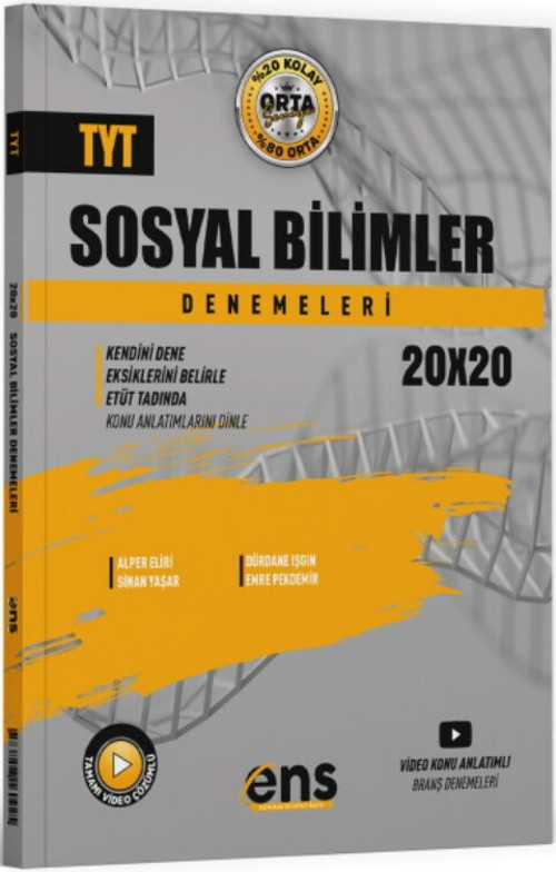 Ens Destek Tyt Deneme 20 Li Sosyal Blm (Güncel Müfredat)2027 Müfredata Uygun