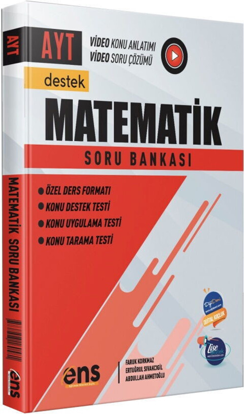 Ens Destek Yks Ayt Soru Bankası Matematik(Güncel Müfredat)2027 Müfredata Uygun