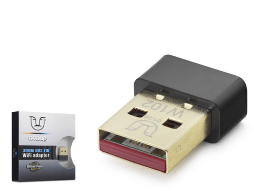 NONAP W102 USB WiFi Adaptörü 300 Mbps Siyah