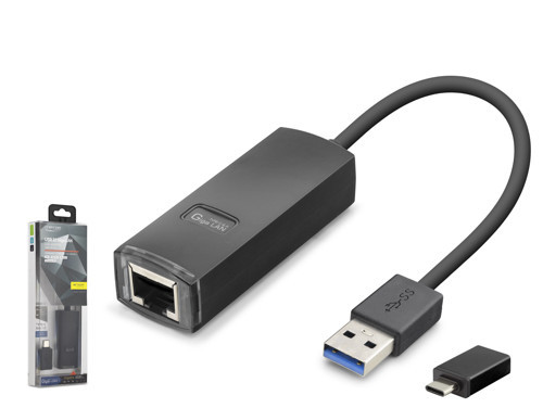 iETOP LAN03 USB 3.1 Type-C Gen1 Ethernet Adaptör Gigabit Siyah