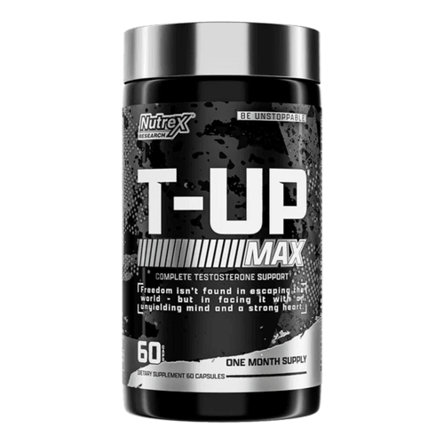 T-Up Max Testo Booster 60 Caps Tribulus+Fenugreek+Maca+Tongkat Ali+Ksm66 Ashwagandha