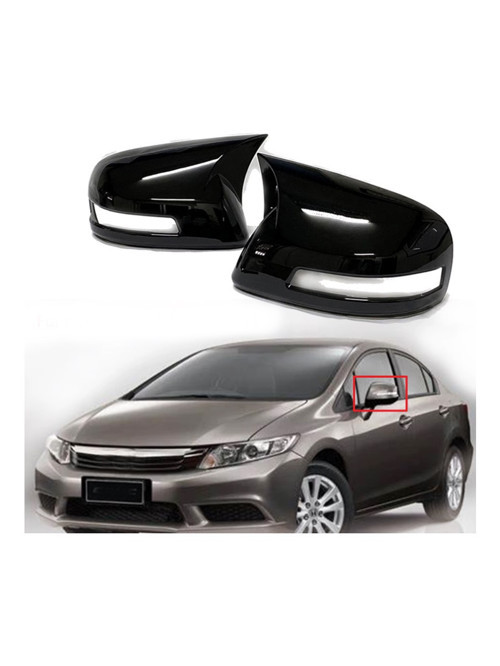 honda civic fb7 parlak siyah boyalı yarasa ayna kapağı