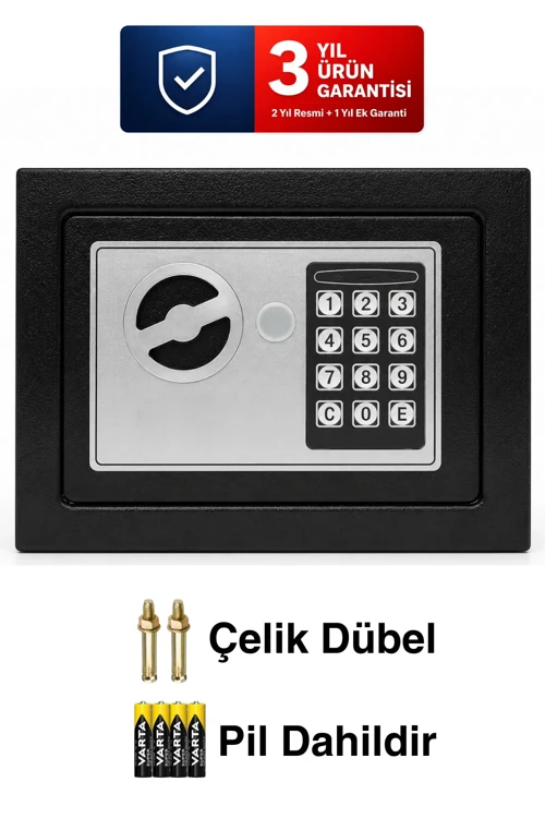 Elektronik Şifreli Para Çelik Ve Otel Kasası Ev-İş-Ofis-Otel Tipi Şifreli Çelik Kasa TY_004