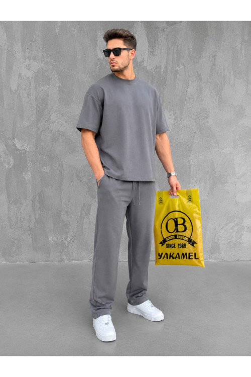 Oversize Salaş Kesim Premium Takım Kombin Rahat Kalıp Unisex İkili Takım