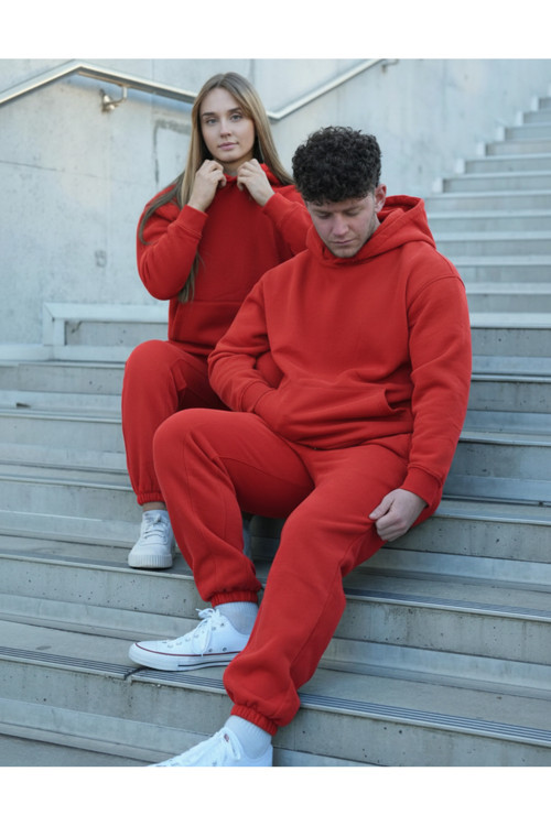 Unısex Çiftlere Özel 3 İplik Şardonlu Eşofman Takımı
