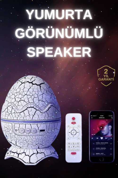 Dinozor Speaker Renk Değiştirme Projeksiyon Modu Bluetooth Hoparlör Gece Lambası - MZUIRG1313-5