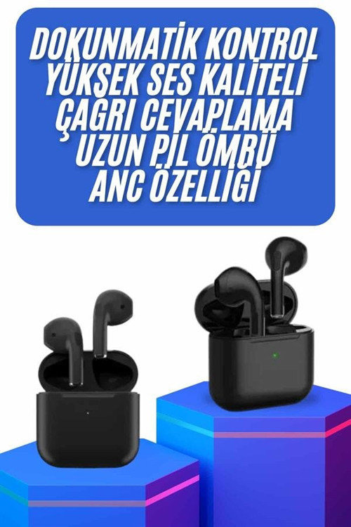 Kablosuz Bluetooth Kulaklık TWS Pro5 Kulaklık ANC Özelliği Dokunmatik Kontrol - MZUIRG3035-3172