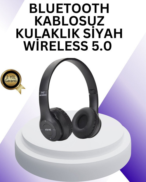 Bluetooth 5.0 Kablosuz Kulak Üstü Kulaklık | Stereo Ses ve Katlanabilir Tasarım - MZUIRG4535-51