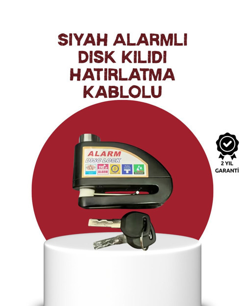 Güvenlik Sensörlü Alarmlı Disk Kilidi Motosiklet ve Bisiklet İçin - MZUIRG4666-2952