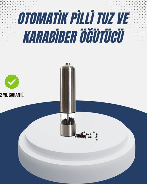 Otomatik Baharat Değirmeni Paslanmaz Gövde Ergonomik Tasarım - MZUIRG3568-3463