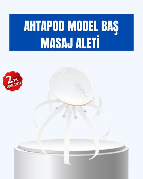 Kablosuz Kafa ve Boyun Masaj Aleti Akıllı Kapanmalı Derin Rahatlama - MZUIRG9313-6265