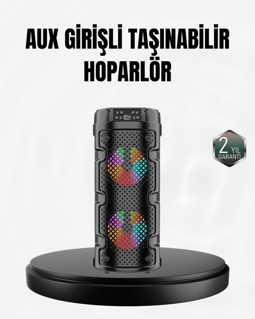 Kablosuz Stereo Hoparlör USB + SD Kart + AUX Destekli Bluetooth 5.0 - MZUIRG9157-9416