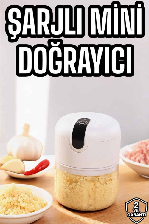 El Rondosu Mini Şarjlı Doğrayıcı Taşınabilir 250 ml - MZUIRG3163-5839