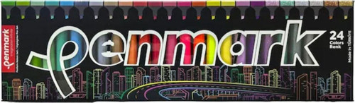 24 renk fosforlu kalem