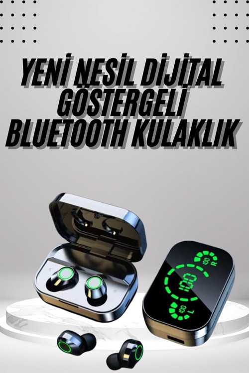 2025 Model Bluetooth Kulaklık Telefon Şarj Edebilen Çağrı Cevaplama Dijital Gö - MZUIRG6097-9