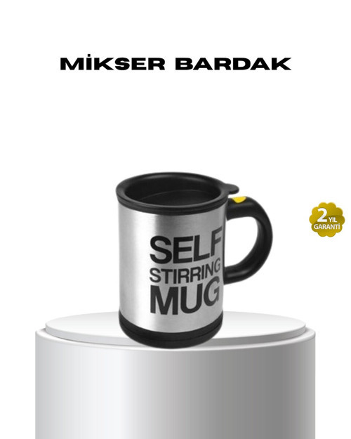 Paslanmaz Çelik Kendi Kendini Karıştıran Akıllı Kupa – Isı Yalıtımlı - MZUIRG3496-4331