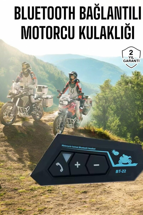 İnterkom Intercom Kask Kulaklık Bt22 Bluetooth Motosiklet Kulaklık 5.0 Bluetooth - MZUIRG7488-65