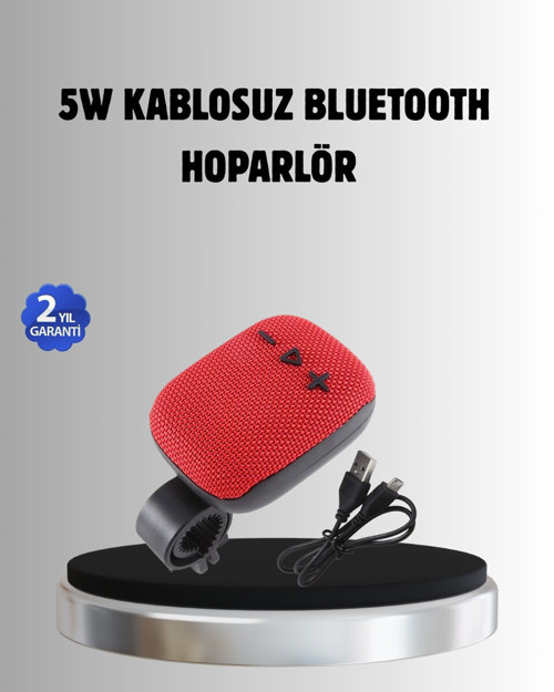 Taşınabilir Bluetooth Hoparlör – 5W Güçlü Ses TWS ve FM Radyo Özellikli - MZUIRG6481-8653