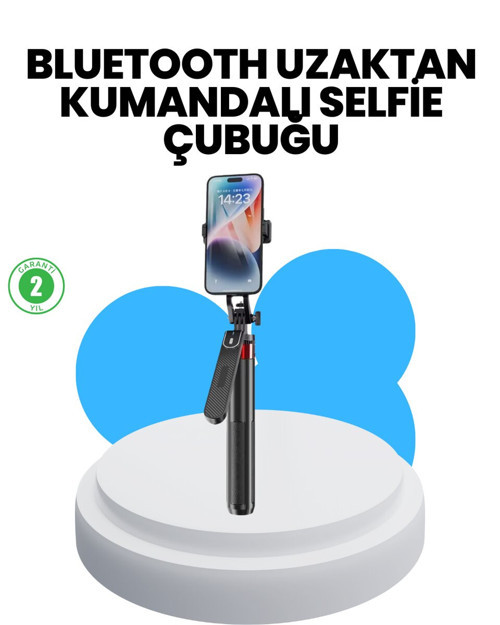 Taşınabilir Tripod ve Selfie Çubuğu Vlog ve Video Çekimi - MZUIRG1323-2464
