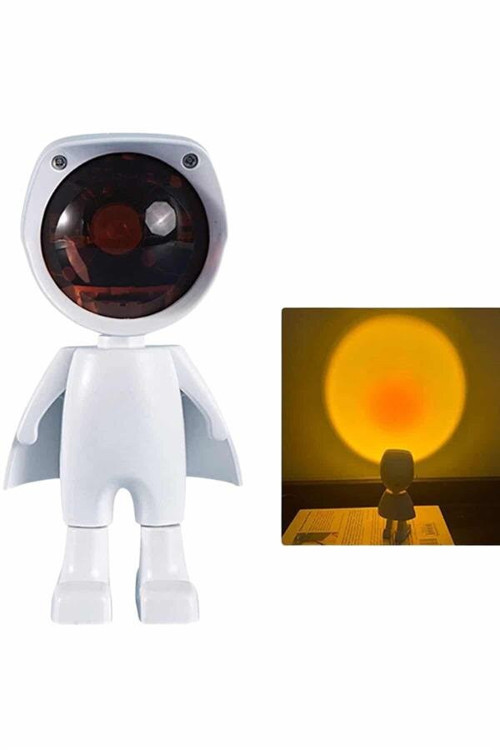 Projeksiyon Güneş Lambası Astronot Gün Batımı Projektör LED Işıklı - MZUIRG8640-9805