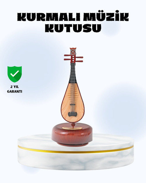 Enstrüman Şeklinde Müzik Kutusu Lüt Tasarım Melodious Music - MZUIRG1242-7696