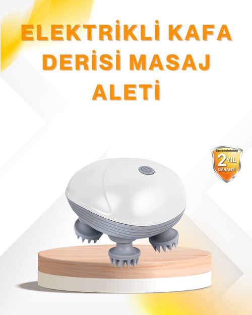 Şarjlı Kafa Masaj Aleti 3 Hız Ayarlı Derin Masaj - MZUIRG9243-4405