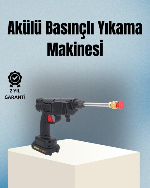 Taşınabilir Şarjlı Basınçlı Yıkama Tabancası Köpük Aparatlı - MZUIRG3852-4060