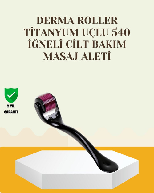 Titanyum Dermaroller 540 İğne Cilt Onarım ve Kolajen Üretim Desteği - MZUIRG3617-7278