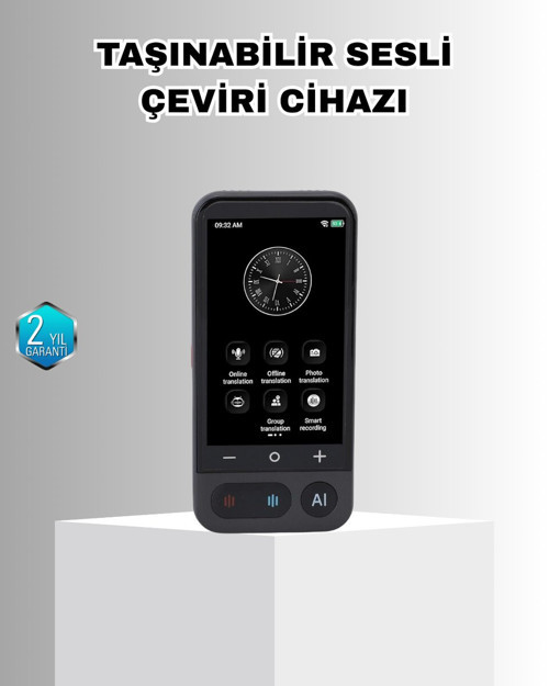Akıllı Taşınabilir Tercüman – 17 Çevrimdışı 139 Çevrimiçi Dil Desteği - MZUIRG7808-31