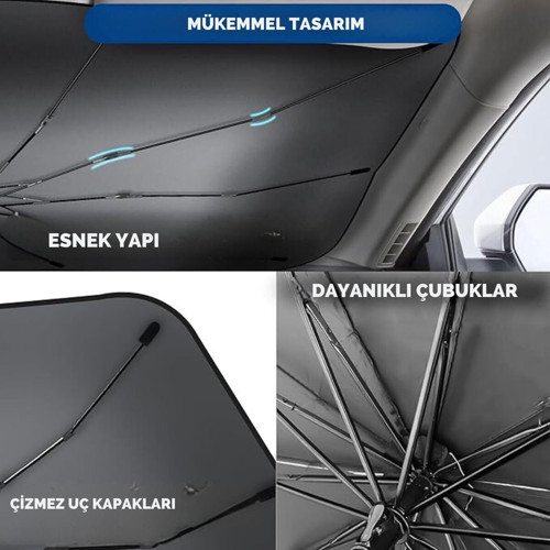 Fiat Fiorino Citroen Berlingo Renault Kangoo Ford Courier VW Caddy Uyumlu Oto Şemsi - MZUIRG1572-3