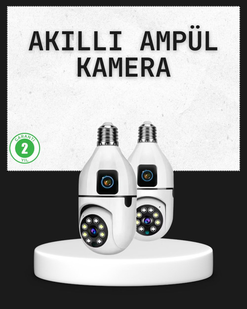 Tak Çalıştır Ampul Kamera – Full HD 1080P Kablosuz Güvenlik Çözümü - MZUIRG8276-4735