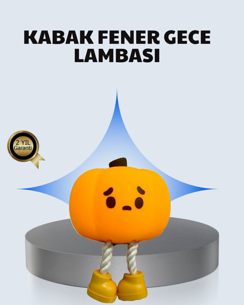 Pumpkin LED Gece Lambası Üç Kademeli Işık Ayarlı - MZUIRG5483-1818