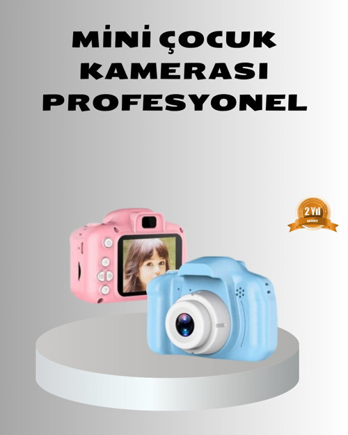 8MP Mini Çocuk Fotoğraf Makinesi – Pembe Ses Kaydı Özellikli - MZUIRG7351-6752