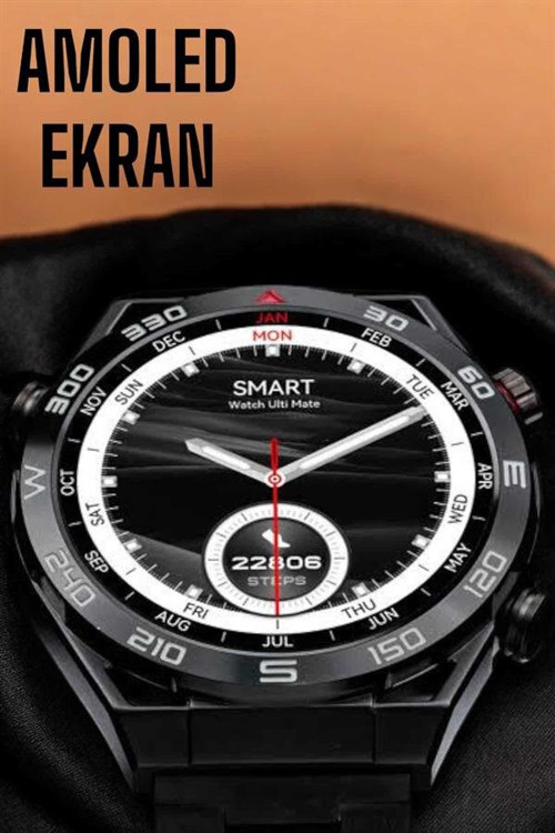 Akıllı Saat Yeni Nesil 2024 Model Metal Kordonlu Bluetooth Bağlantılı - MZUIRG3437-9182