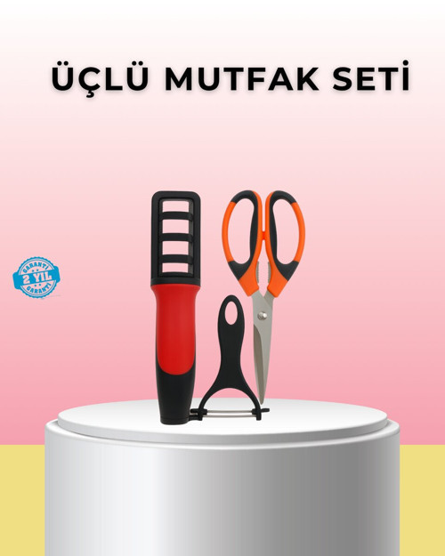 Çok Fonksiyonlu Mutfak Makas Seti – Makas Bileyici ve Soyacak Dahil (Kopya) - MZUIRG4147-5901
