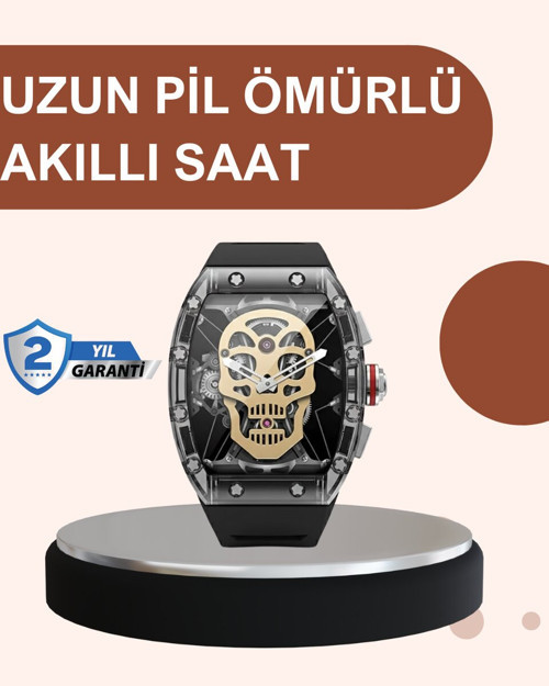 Uzun Pil Ömürlü Akıllı Saat Günlük ve Spor Kullanım - MZUIRG7817-4796