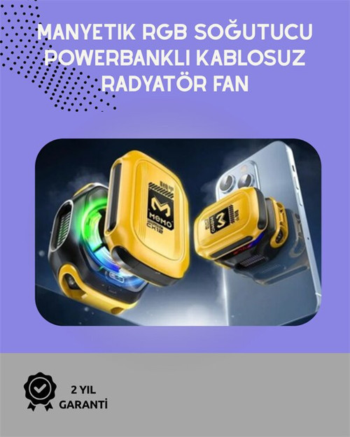 Sessiz Çalışan Yarı İletken Telefon Soğutucu | iOS ve Android Uyumlu | 10W Gü - MZUIRG6600-3