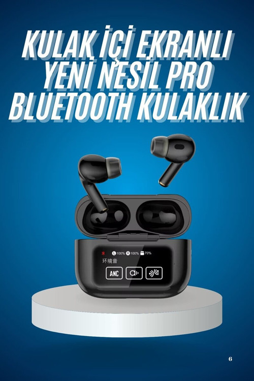 2025 Model Bluetooth Kulaklık Dokunmatik Ekran Yüksek Ses Kalitesi - MZUIRG1901-6313
