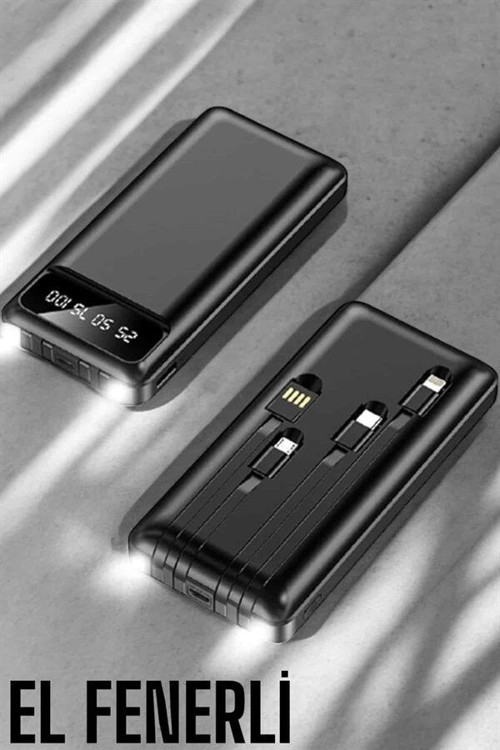 Powerbank 20.000 Mah Dijital Göstergeli LCD Ekran Uzun Pil Ömrü - MZUIRG9539-4300