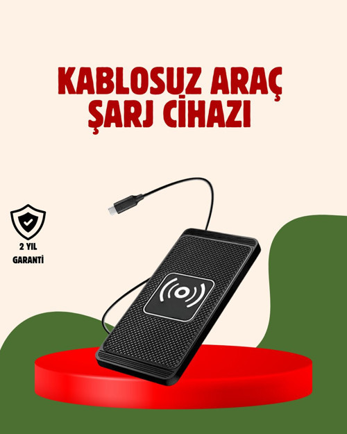 Kablosuz Manyetik Araç Şarj Pedi – Hızlı Güvenli Isınma Korumalı Tasarım - MZUIRG3146-286