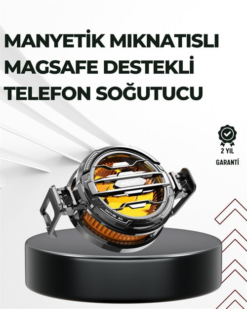 Telefon Soğutucu | LED Işık Efektli | Power Aparatlı | Sessiz ve Taşınabilir M - MZUIRG1811-3