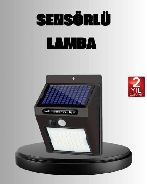 Solar LED Bahçe Aydınlatma – Hareket Sensörlü Güneş Paneliyle Şarj Olan IP6 - MZUIRG7700-8
