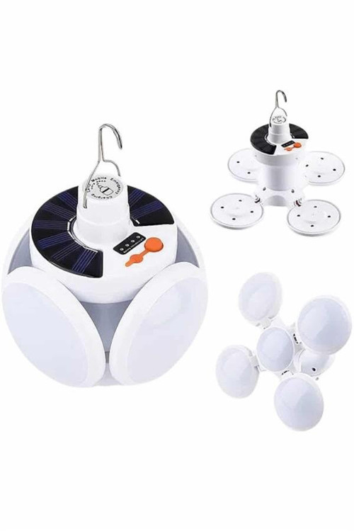 5 Kanatlı Bahçe Aydınlatma Led Askılı Solar Güneş Enerji Usb Sarjlı - MZUIRG1044-7418